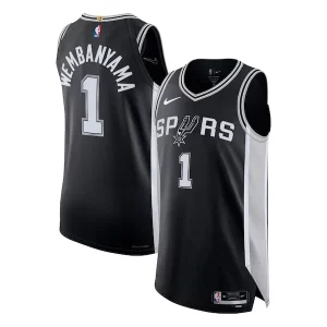 Resistente Victor Wembanyama San Antonio Spurs Nike Authentic Jersey Icon Edition Black  para la gran final