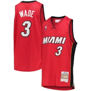 Delicioso Comodo Dwyane Wade Miami Heat Youth 2005/06 Hardwood Classics Swingman Jersey Red  para la gran final