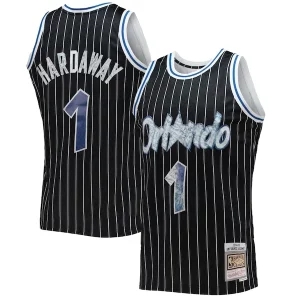 Resistente Penny Hardaway Orlando Magic 1996/97 Hardwood Classics NBA 75th Anniversary Diamond Swingman Jersey Black  para la gran final