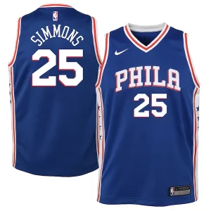 Fantástico Resistente Ben Simmons Philadelphia 76ers Nike Youth Swingman Jersey Royal Icon Edition/White  para la gran final