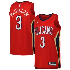 Único Magnífico Fantástico CJ McCollum New Orleans Pelicans Jordan Brand Unisex Swingman Jersey Statement Edition Red  para la gran final