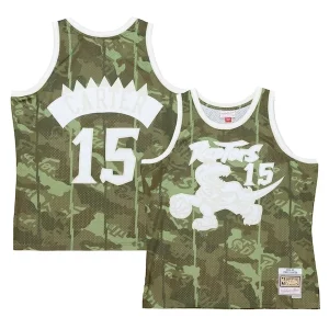 Estupendo Vince Carter Toronto Raptors Hardwood Classics 1998/99 Ghost Green Swingman Jersey Camo  para la gran final