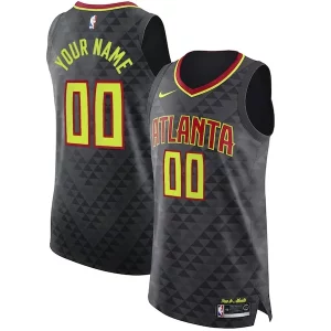 Elegante Duradero Estupendo Atlanta Hawks Nike Authentic Custom Jersey Black Icon Edition  para la gran final