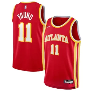 Único Trae Young Atlanta Hawks Nike Youth Swingman Jersey Icon Edition Red  para la gran final