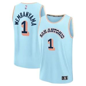 Genial Duradero Elegante Victor Wembanyama San Antonio Spurs 2024/25 Fast Break Player Jersey City Edition Light Blue  para la gran final