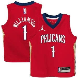 Delicioso Comodo Bonito Zion Williamson New Orleans Pelicans Jordan Brand Toddler 2020/21 Jersey Red Statement Edition  para la gran final