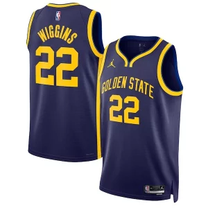 Bonito Ideal Andrew Wiggins Golden State Warriors Jordan Brand Unisex Swingman Jersey Statement Edition Navy  para la gran final