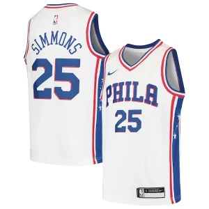 Cool Ben Simmons Philadelphia 76ers Nike Youth Swingman Jersey White/Royal  para la gran final