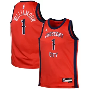 Resistente Versátil Zion Williamson New Orleans Pelicans Jordan Brand Swingman Jersey Statement Red  para la gran final