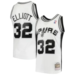 Increíble Único Sean Elliott San Antonio Spurs 1998/99 Hardwood Classics Swingman Jersey White  para la gran final