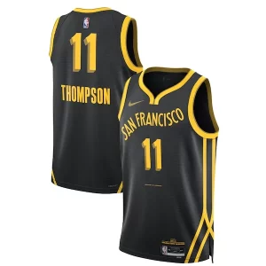 Original Chulo Klay Thompson Golden State Warriors Nike Unisex 2023/24 Swingman Jersey Black City Edition  para la gran final