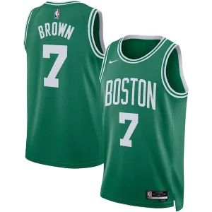 Original Jaylen Brown Boston Celtics Nike Unisex Swingman Jersey Icon Edition Kelly Green  para la gran final
