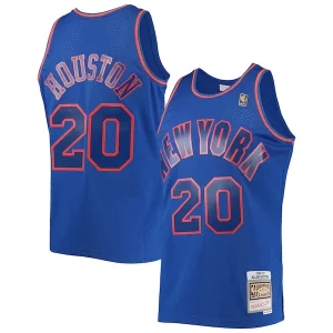 Chulo Genial Allan Houston New York Knicks 1996/97 Throwback Dark Swingman Jersey Blue  para la gran final