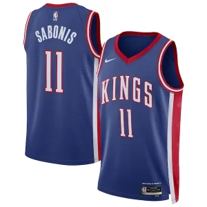 Práctico Encantador Domantas Sabonis Sacramento Kings Nike Unisex 2024/25 Swingman Player Jersey City Edition Blue  para la gran final
