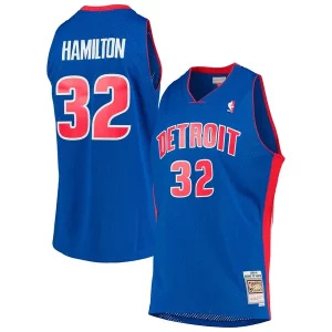 Bonito Richard Hamilton Detroit Pistons 2003/04 Hardwood Classics Swingman Jersey Blue  para la gran final