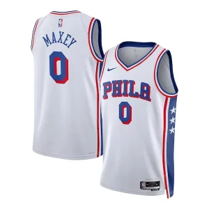 Comodo Cool Hermoso Tyrese Maxey Philadelphia 76ers Nike Unisex Swingman Jersey Association Edition White  para la gran final