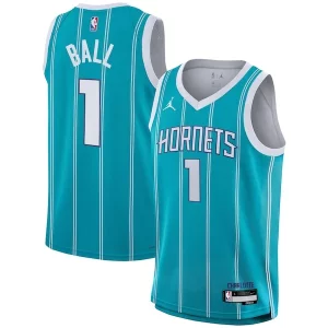 Moderno Magnífico LaMelo Ball Charlotte Hornets Nike Youth Swingman Jersey Icon Edition Teal  para la gran final