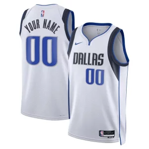 Único Dallas Mavericks Nike Unisex Swingman Custom Jersey White Association Edition  para la gran final