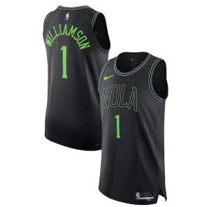 Genial Comodo Ideal Nike Zion Williamson New Orleans Pelicans Authentic Jersey City Edition Black  para la gran final