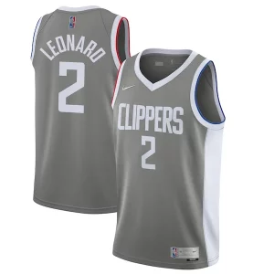 Único Ideal Kawhi Leonard LA Clippers Nike 2020/21 Swingman Player Jersey Gray Earned Edition  para la gran final