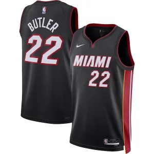 Resistente Práctico Jimmy Butler Miami Heat Nike Unisex Swingman Jersey Icon Edition Black  para la gran final
