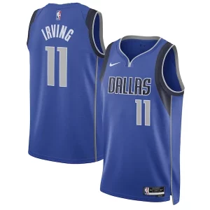 Bonito Resistente Kyrie Irving Dallas Mavericks Nike Unisex Swingman Jersey Icon Edition Blue  para la gran final