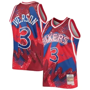 Sofisticado Allen Iverson Philadelphia 76ers Hardwood Classics 1996/97 Hyper Hoops Swingman Jersey Red  para la gran final