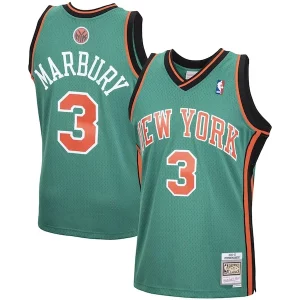 Cool Versátil Perfecto Stephon Marbury New York Knicks 2001/02 Hardwood Classics Swingman Jersey Green  para la gran final
