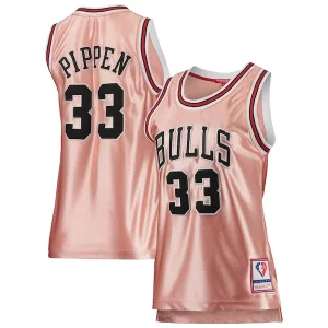 Sofisticado Ideal Scottie Pippen Chicago Bulls Women's 75th Anniversary Rose Gold 1997 Swingman Jersey Pink  para la gran final