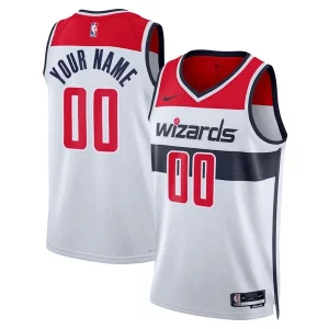 Magnífico Resistente Washington Wizards Nike Unisex Swingman Custom Jersey White Association Edition  para la gran final