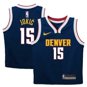 Cool Único Nikola Jokic Denver Nuggets Nike Preschool Dri FIT Swingman Player Jersey Icon Edition Navy  para la gran final