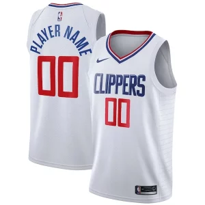Exquisito Hermoso Genial LA Clippers Nike 2020/21 Swingman Custom Jersey Association Edition White  para la gran final