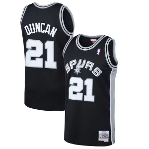 Atractivo Fácil de llevar Ideal Tim Duncan San Antonio Spurs 1998/99 Hardwood Classics Swingman Jersey Black  para la gran final