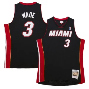 Comodo Dwyane Wade Miami Heat Hardwood Classics Swingman Jersey Black  para la gran final
