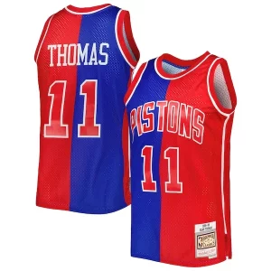 Elegante Estupendo Moderno Isiah Thomas Isiah Thomas Hardwood Classics 1988/89 Split Swingman Jersey Blue/Red  para la gran final