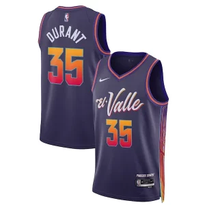 Clásico Original Kevin Durant Phoenix Suns Nike Unisex 2023/24 Swingman Jersey Purple City Edition  para la gran final