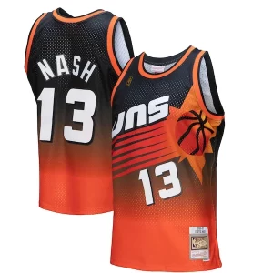 Ideal Clásico Steve Nash Phoenix Suns 1996/97 Hardwood Classics Fadeaway Swingman Player Jersey Orange/Black  para la gran final