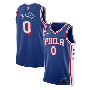 Lujoso Tyrese Maxey Philadelphia 76ers Nike Unisex Swingman Jersey Icon Edition Royal  para la gran final