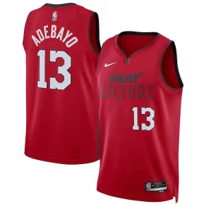 Lujoso Fantástico Bam Adebayo Miami Heat Nike Unisex 2024/25 Swingman Player Jersey City Edition Red  para la gran final