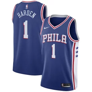 Duradero Clásico James Harden Philadelphia 76ers Nike Swingman Jersey Icon Edition Royal  para la gran final