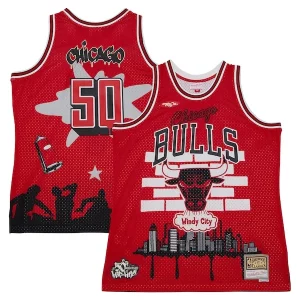Único Lujoso Original Chicago Bulls x Tats Cru Hardwood Classics Fashion Jersey Red  para la gran final