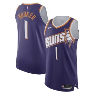 Lujoso Hermoso Devin Booker Phoenix Suns Nike Authentic Jersey Icon Edition Purple  para la gran final