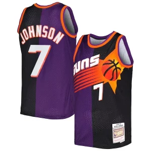 Cool Sofisticado Perfecto Kevin Johnson Phoenix Suns Hardwood Classics 1996/97 Split Swingman Jersey Purple/Black  para la gran final
