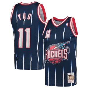 Robusto Práctico Encantador Yao Ming Houston Rockets Hardwood Classics 2002 03 Swingman Jersey Navy  para la gran final
