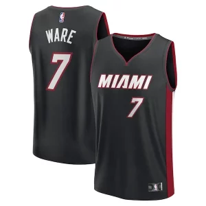 Maravilloso Increíble Kel'el Ware Miami Heat Youth Fast Break Replica Player Jersey Icon Edition Black  para la gran final