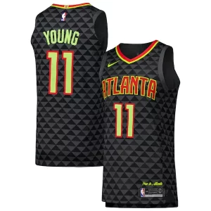 Hermoso Trae Young Atlanta Hawks Nike Authentic Player Jersey Icon Edition Black  para la gran final
