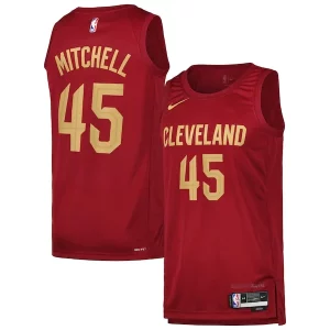 Único Donovan Mitchell Cleveland Cavaliers Nike Swingman Player Jersey Icon Edition Wine  para la gran final