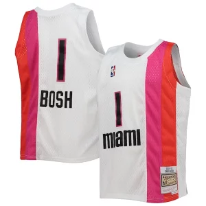 Moderno Chris Bosh Miami Heat Youth 2011/12 Hardwood Classics Swingman Jersey White  para la gran final