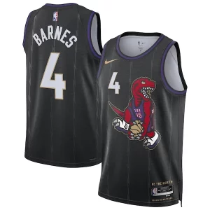 Magnífico Elegante Scottie Barnes Toronto Raptors Nike Unisex 2024/25 Swingman Player Jersey City Edition Black  para la gran final