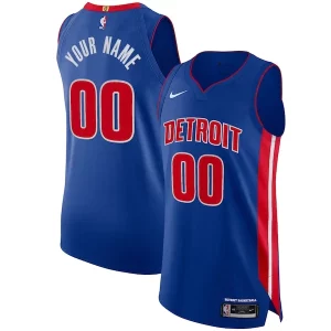 Atractivo Duradero Resistente Detroit Pistons Nike Authentic Custom Jersey Blue Icon Edition  para la gran final
